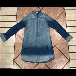 King Buttoned Denim Dress